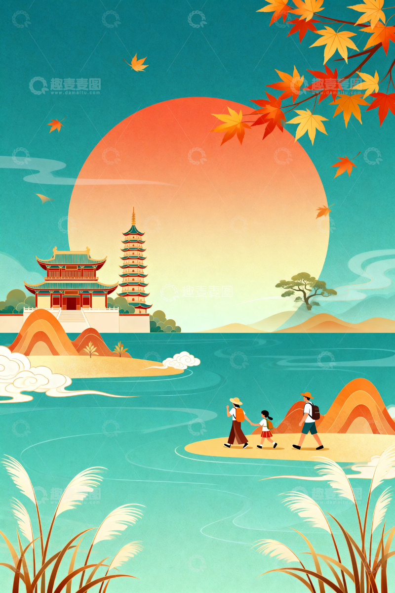 高清大图下载【趣麦麦图】秋天风景唯美背景14