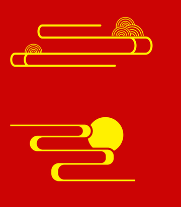 中国风金色祥云