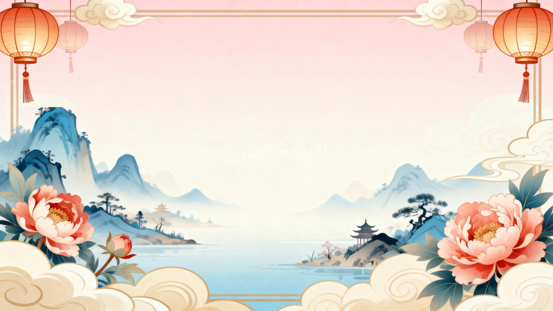 高清大图下载【趣麦麦图】中国风国潮艺术背景3