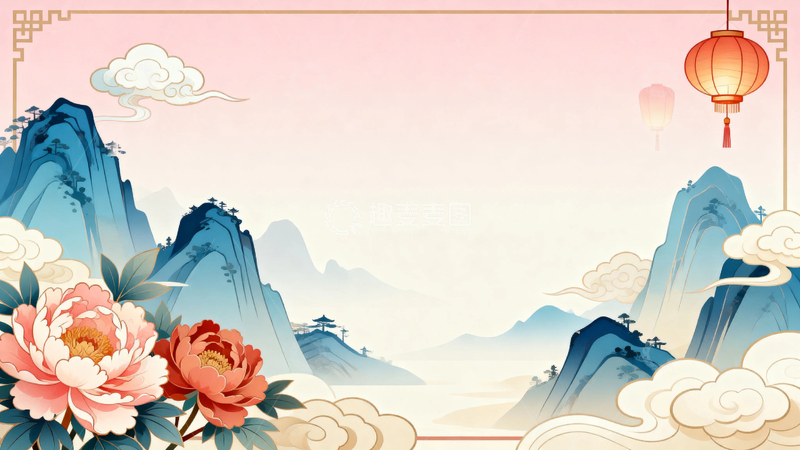 高清大图下载【趣麦麦图】中国风国潮艺术背景2