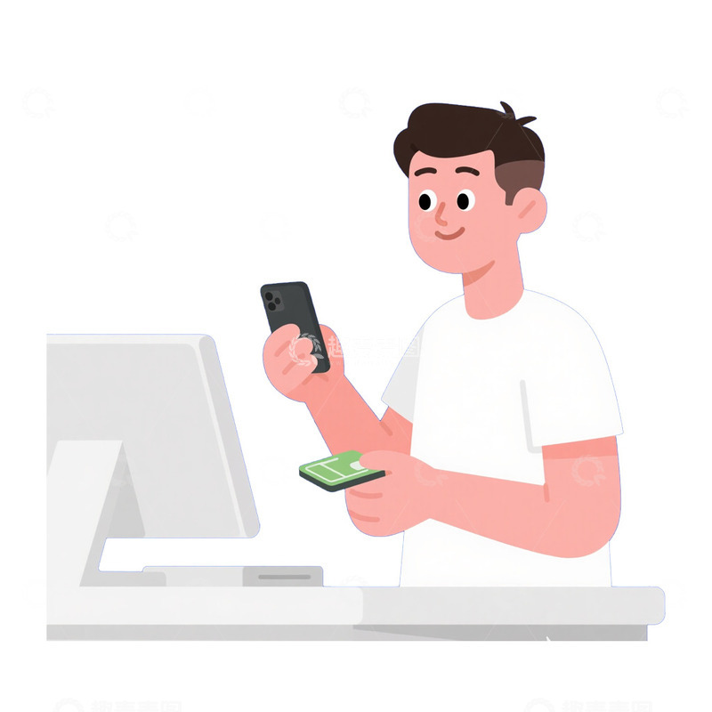 高清大图下载【趣麦麦图】手机支付免抠元素