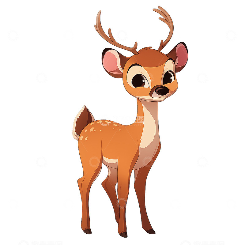 高清大图下载【趣麦麦图】可爱小鹿的童话世界