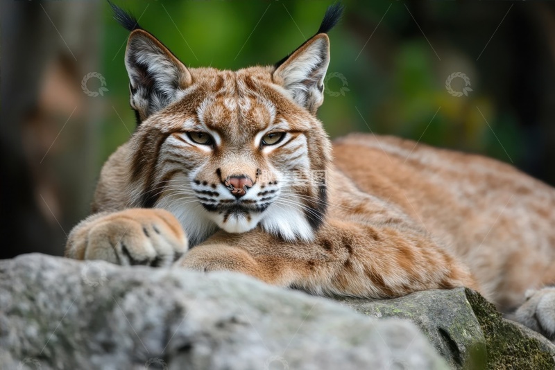 高清大图下载【趣麦麦图】一只睡觉的猞猁