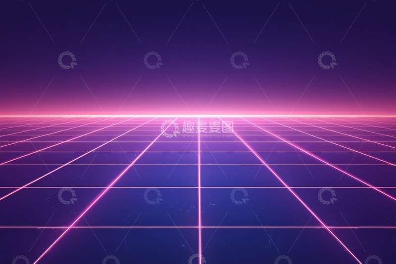高清大图下载【趣麦麦图】科技光束网格背景