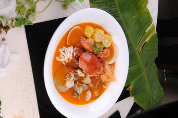 丰盛海鲜拼盘美味