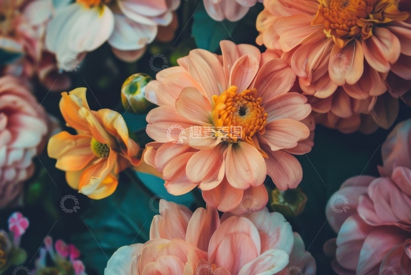 高清大图下载【趣麦麦图】菊花花丛植物摄影