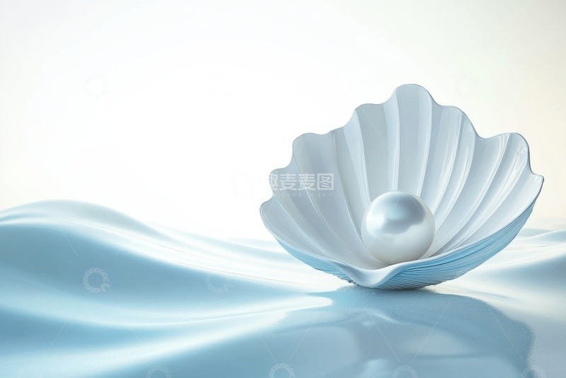 高清大图下载【趣麦麦图】贝壳里的一颗大珍珠