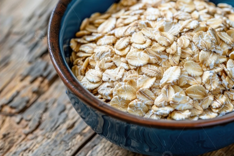 高清大图下载【趣麦麦图】一碗燕麦特写摄影