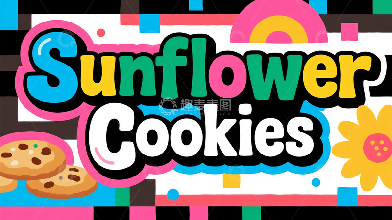 高清大图下载【趣麦麦图】&ldquo;Sunflower Cookies&rdquo;