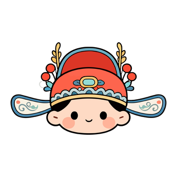 带花冠的卡通头像