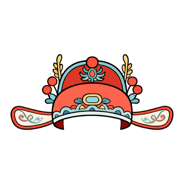 古装婚庆凤冠插画1