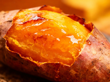 流蜜的红心烤红薯特写5