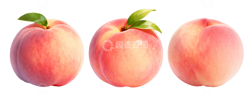 源文件下载【趣麦麦图】手绘风格桃子1