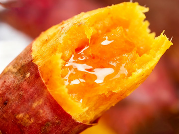 流蜜的红心烤红薯特写2