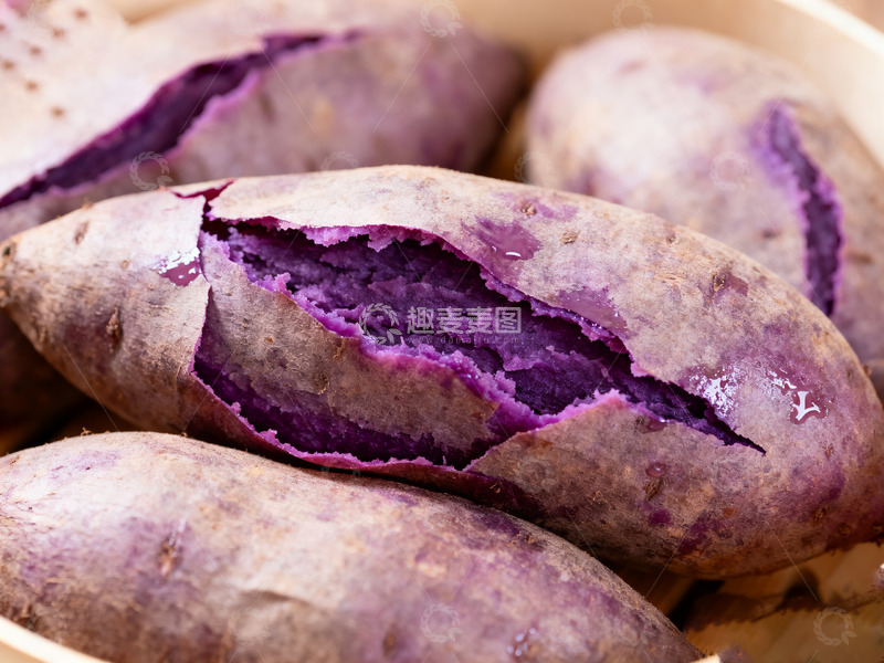 高清大图下载【趣麦麦图】新鲜紫薯饱满诱人的美味