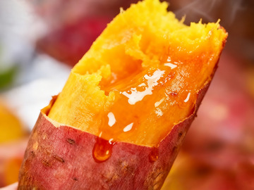 流蜜的红心烤红薯特写9