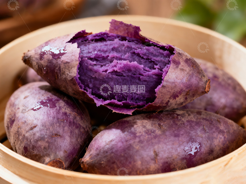 高清大图下载【趣麦麦图】新鲜紫薯饱满诱人的美味13