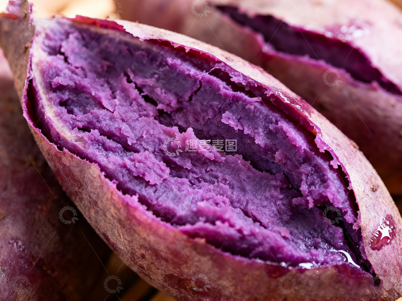 高清大图下载【趣麦麦图】新鲜紫薯饱满诱人的美味11