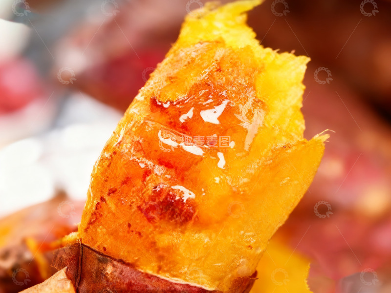 高清大图下载【趣麦麦图】流蜜的红心烤红薯特写10