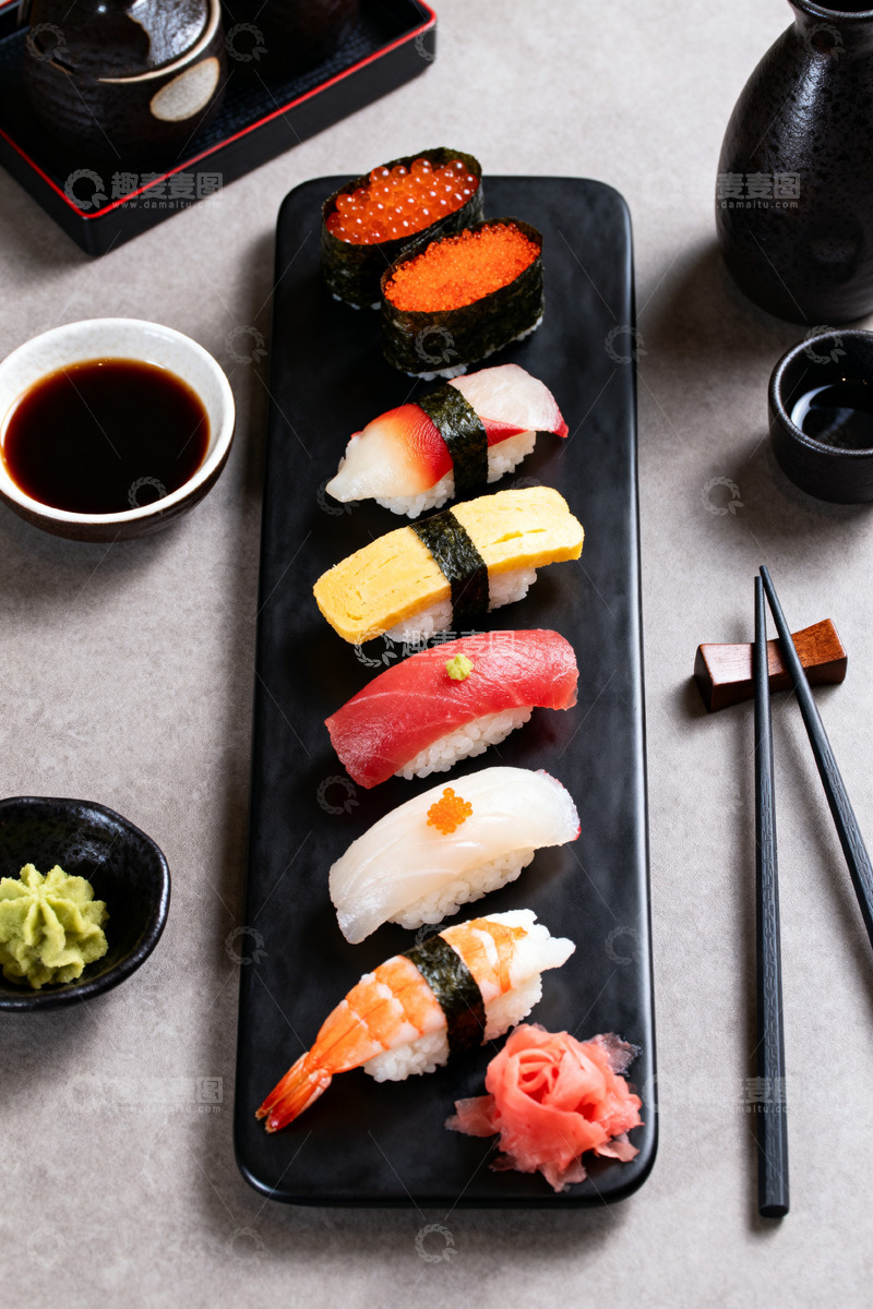 高清大图下载【趣麦麦图】日式寿司美食餐饮摆盘商业照片