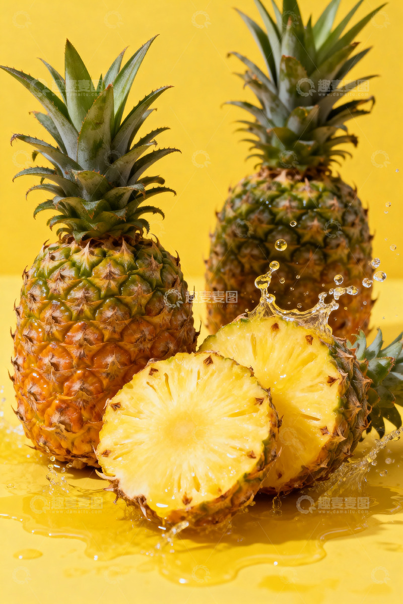 高清大图下载【趣麦麦图】商业水果菠萝凤梨场景商业照片