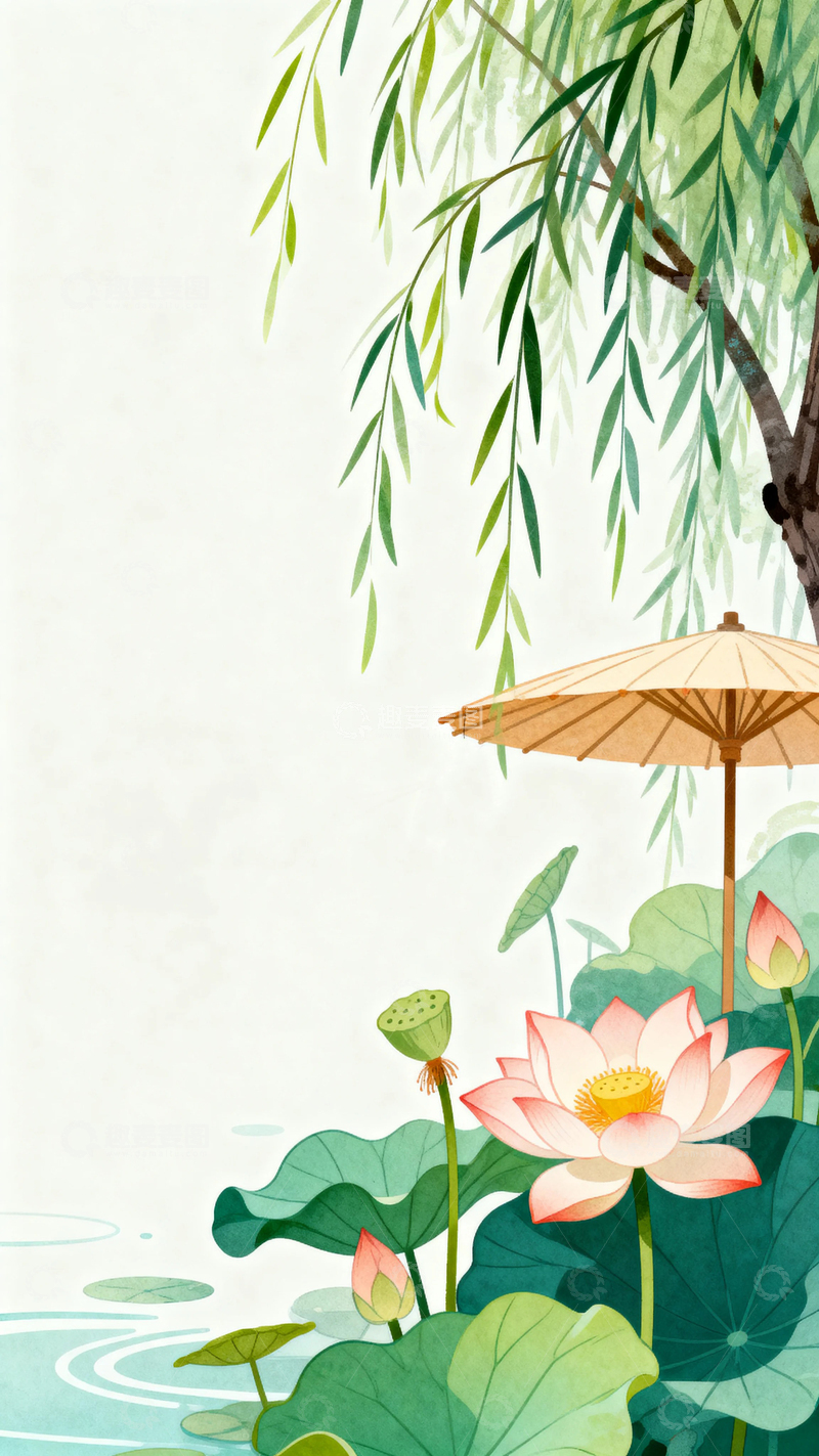 高清大图下载【趣麦麦图】国风国潮炎炎夏日17