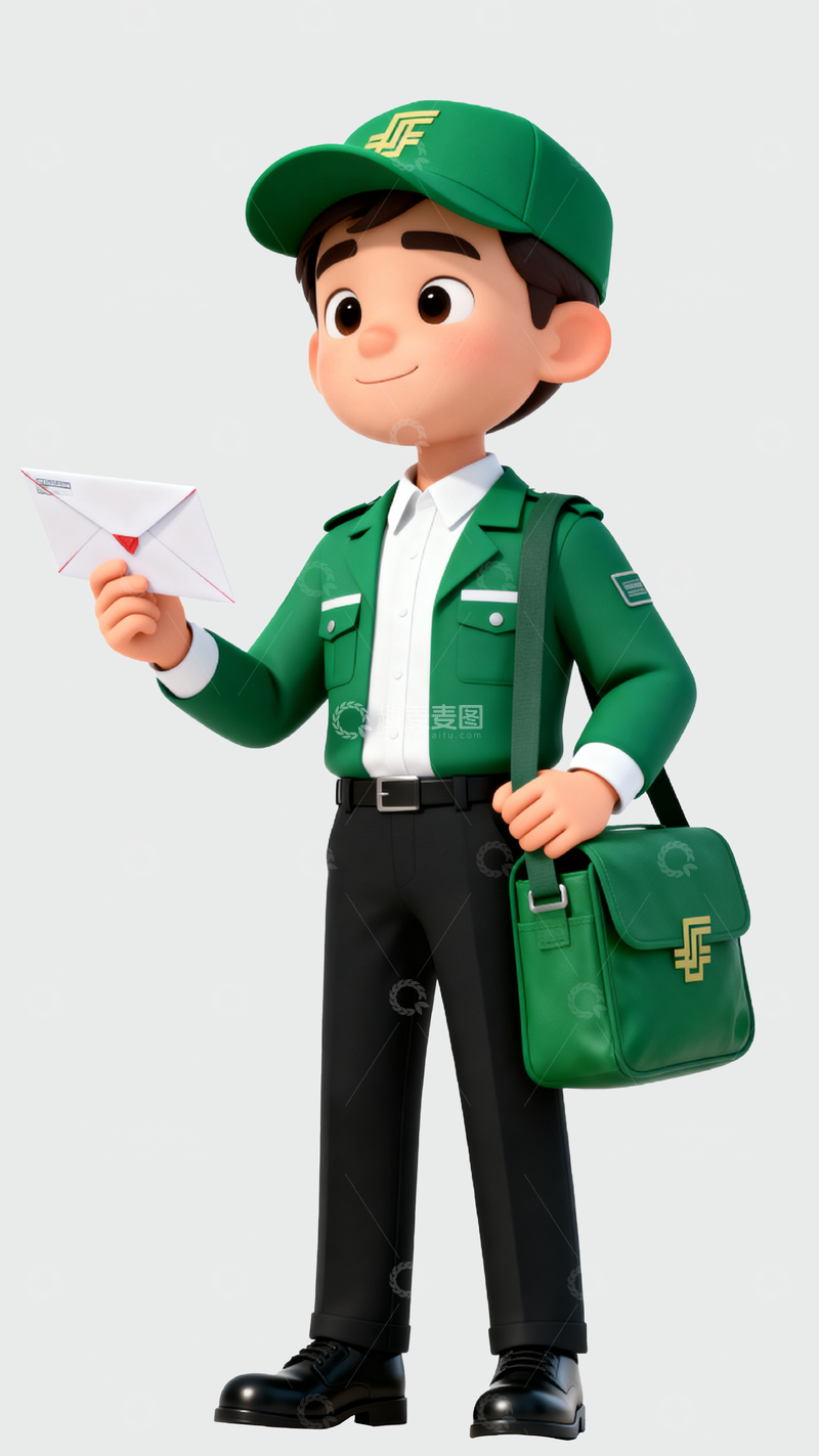 源文件下载【趣麦麦图】3d邮递员2