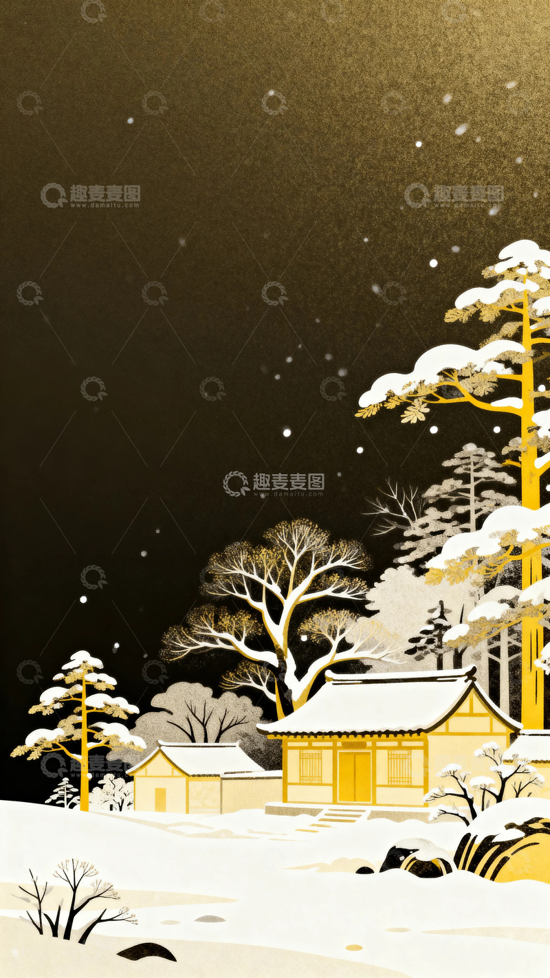 国风国潮立秋景色2