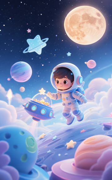 男孩宇航员宇宙5