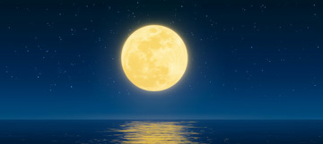 海上生明月中秋夜空背景