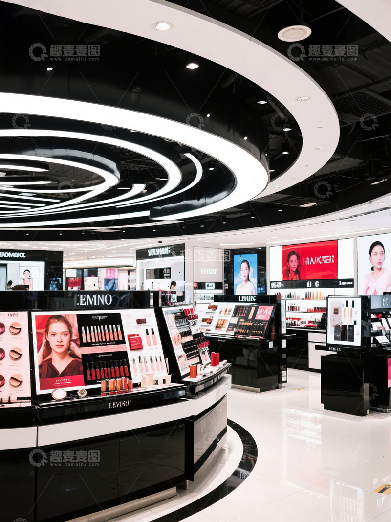 高清大图下载【趣麦麦图】现代化化妆品零售店