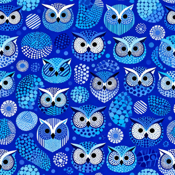 猫头鹰图案背景