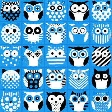 猫头鹰图案背景
