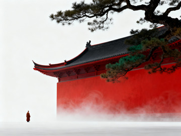 极简东方意境背景