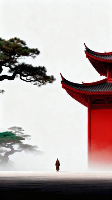 极简东方意境背景