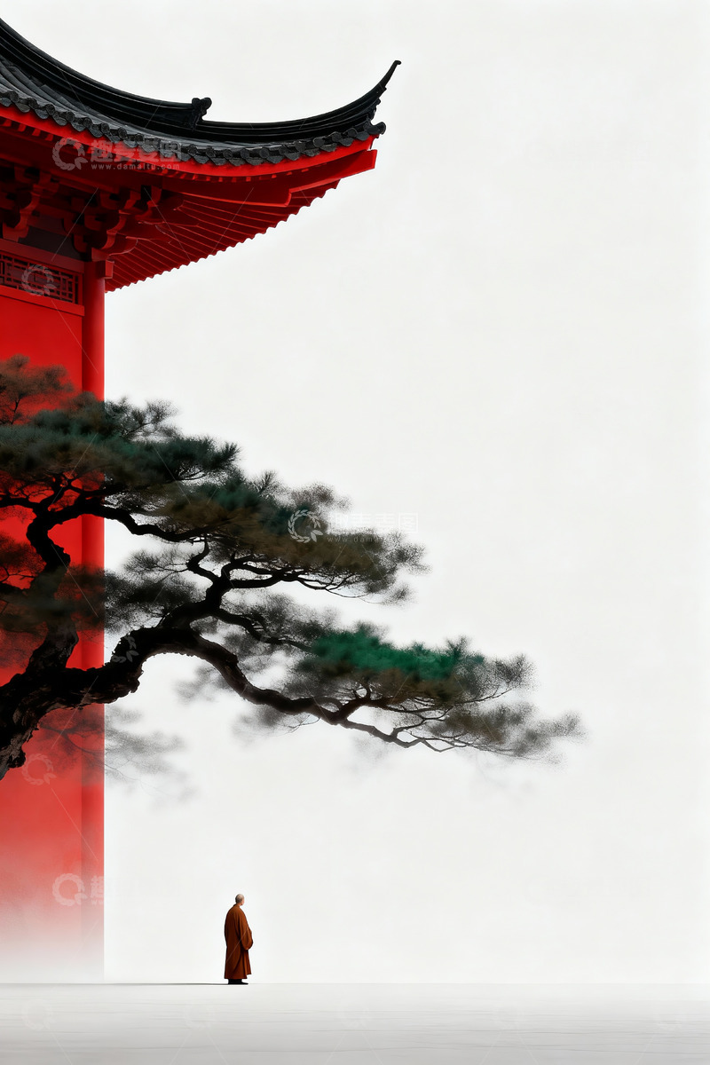 高清大图下载【趣麦麦图】极简东方意境壁纸