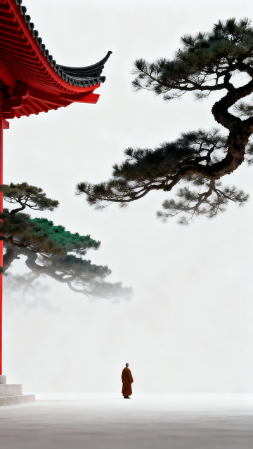 极简东方意境背景