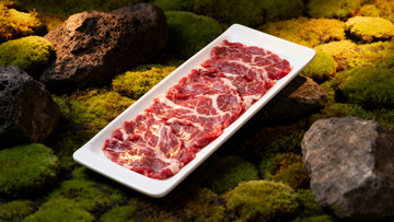 潮汕牛肉火锅新鲜食材商业宣传照片