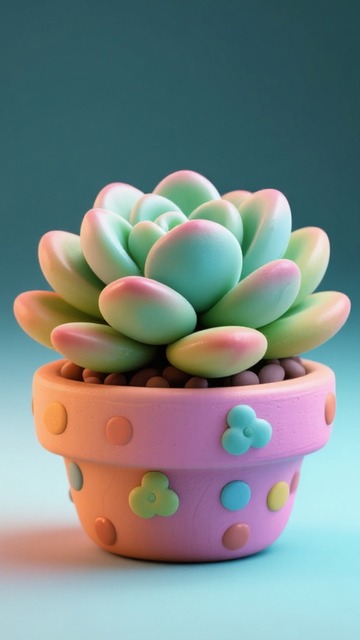 可爱的多肉植物