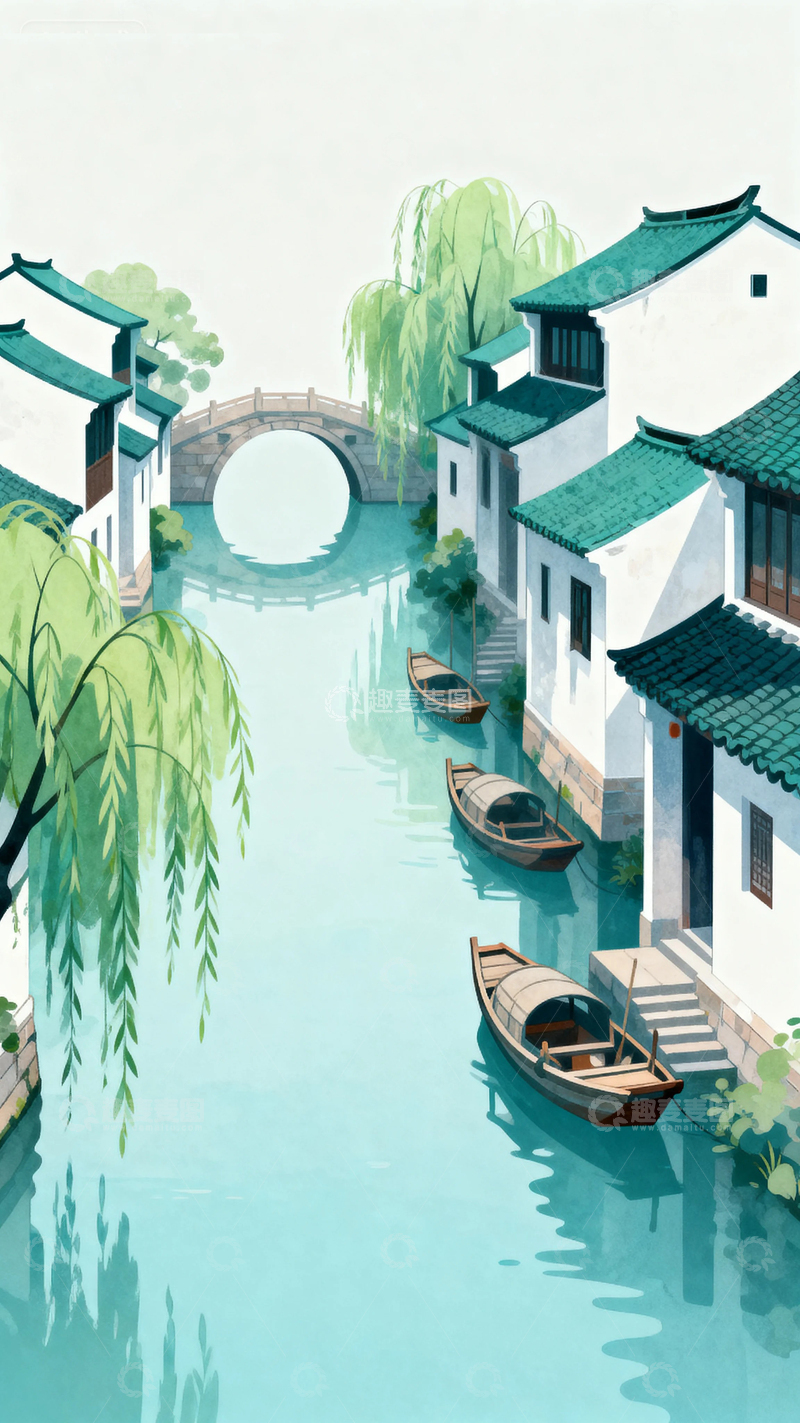 国风江南水乡的春天13