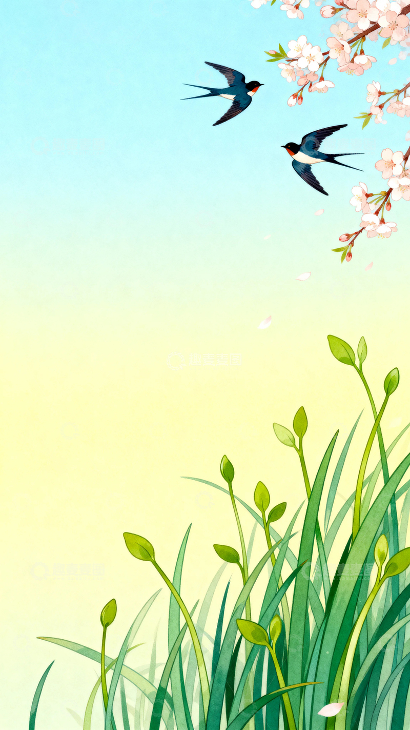 国风立春节气背景4