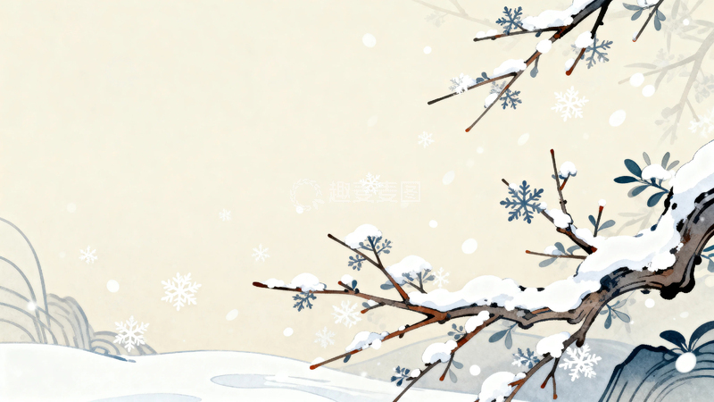 高清大图下载【趣麦麦图】-冬季冬天大雪背景20