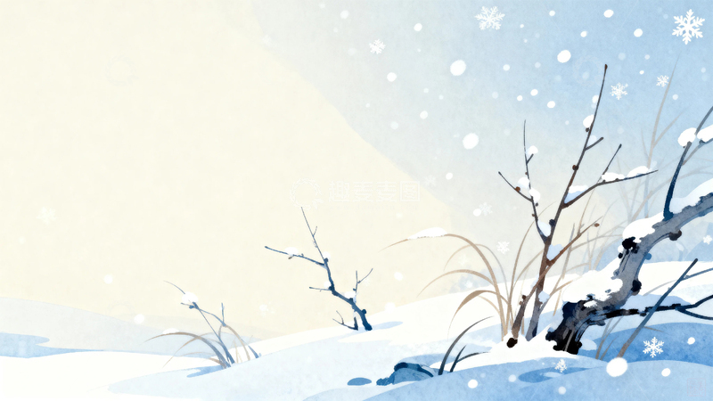 高清大图下载【趣麦麦图】冬季冬天大雪背景006