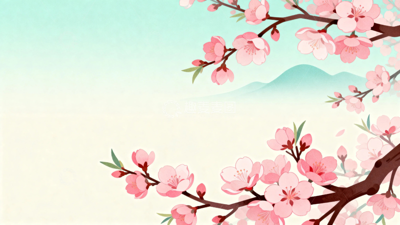 高清大图下载【趣麦麦图】春天春暖花开背景8