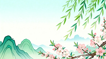 春天春暖花开背景2