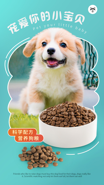 宠物狗粮海报设计