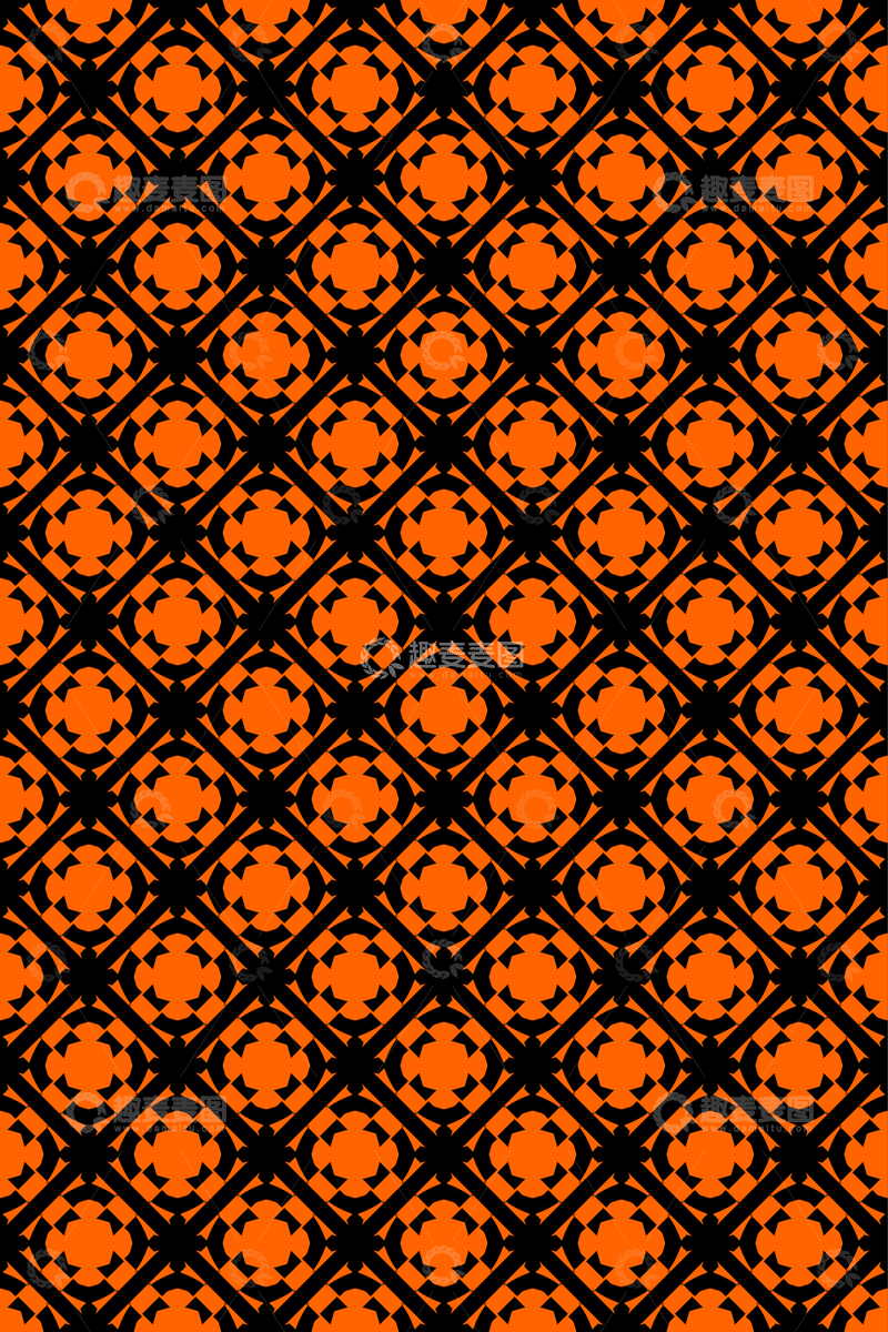 源文件下载【趣麦麦图】复古几何无缝花型14