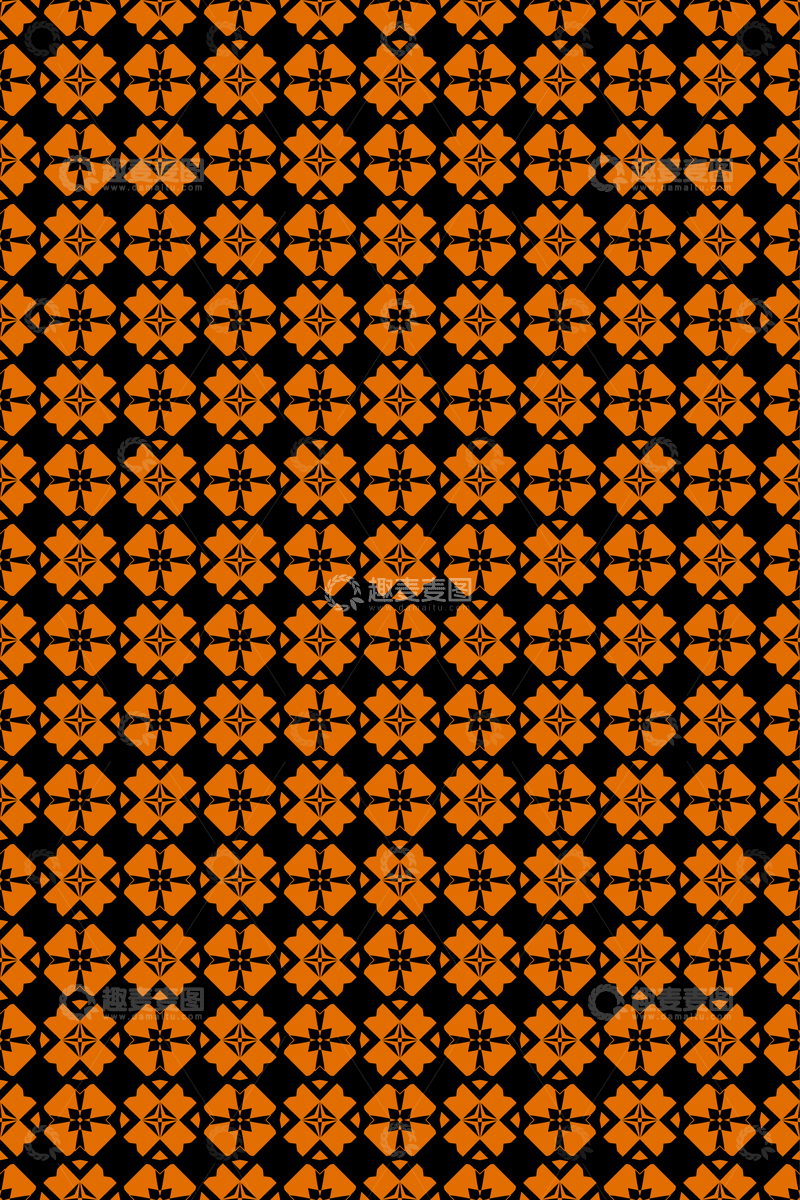 源文件下载【趣麦麦图】复古几何无缝花型6