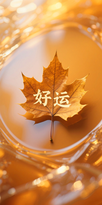 金秋 枫叶 好运
