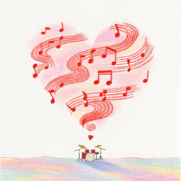红色爱心乐谱